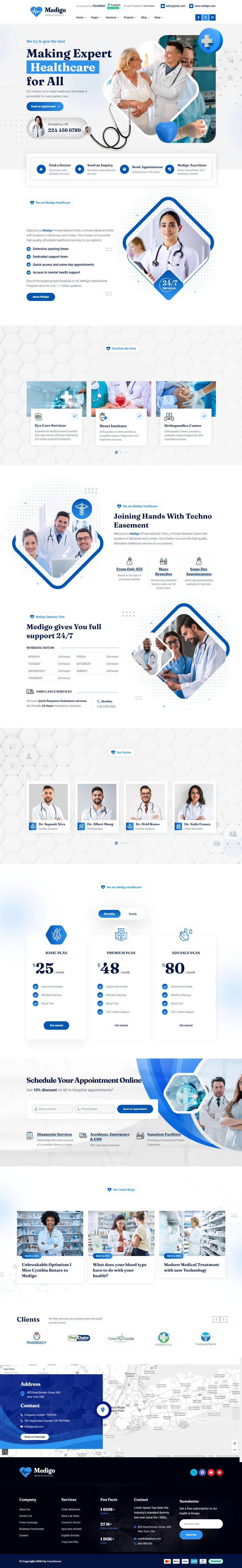 WordPress template ThemeForest Medigo