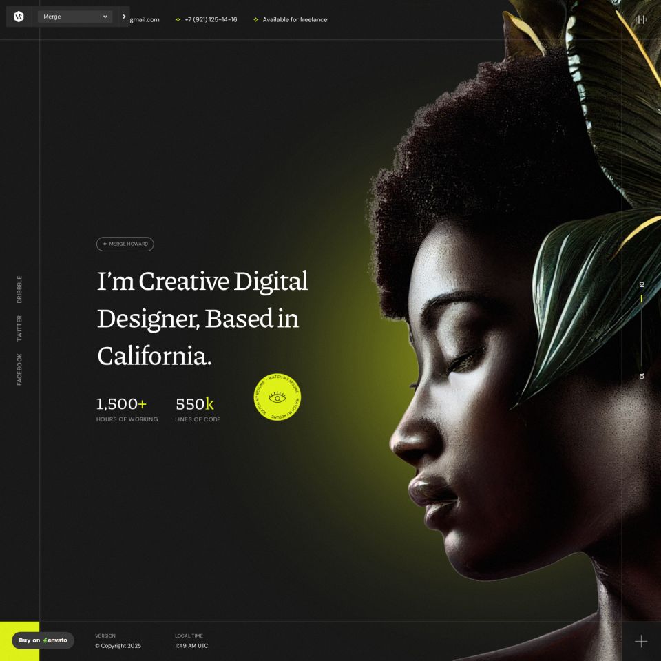 WordPress template ThemeForest Merge