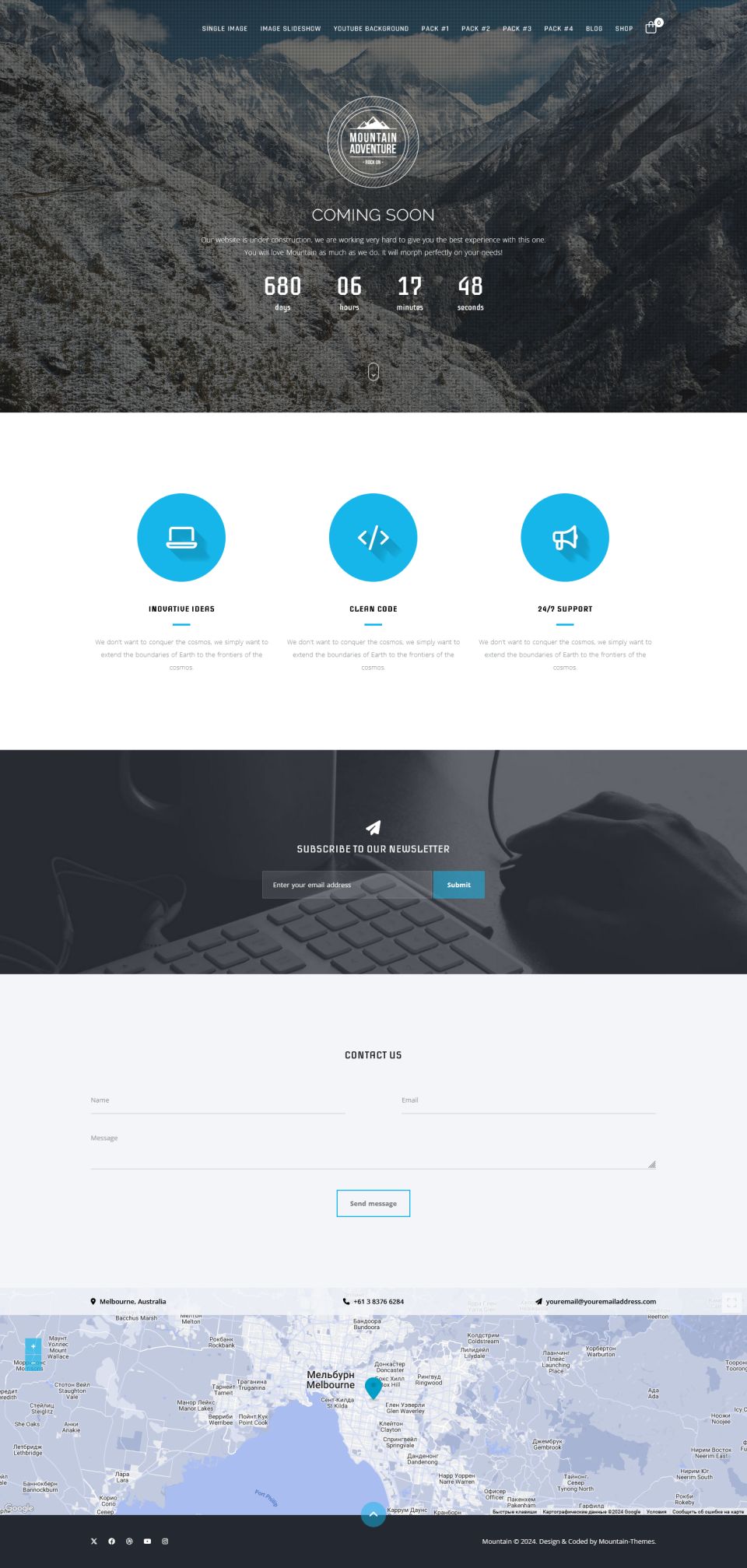 Template ThemeForest Mountain WordPress template ThemeForest Mountain