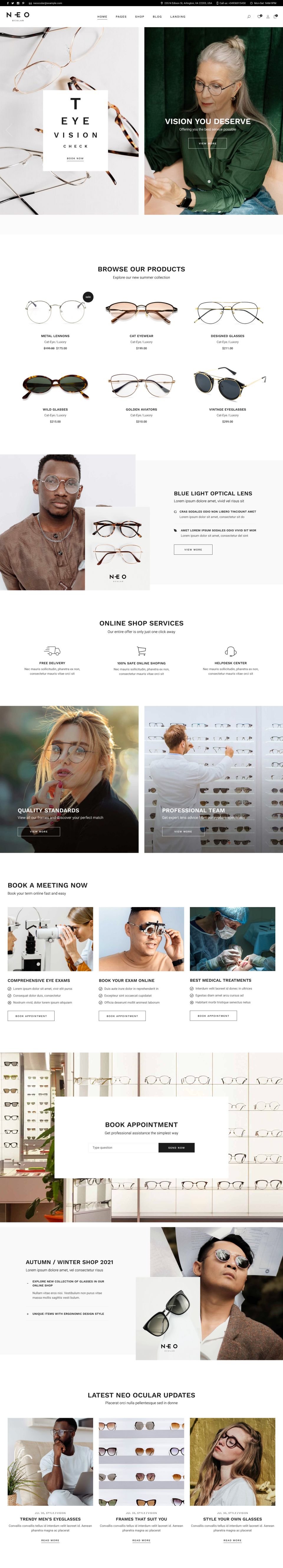 WordPress template ThemeForest Neo Ocular