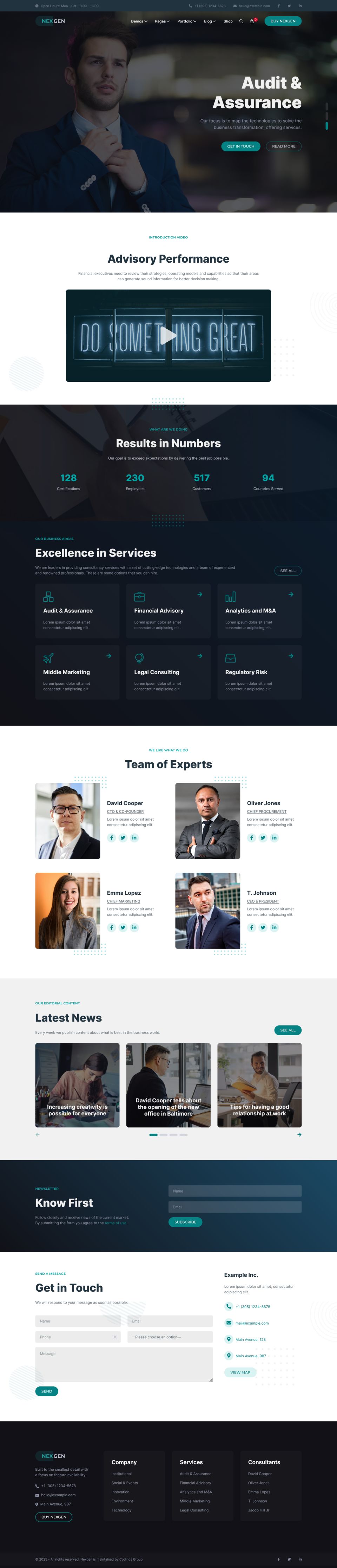WordPress template ThemeForest Nexgen