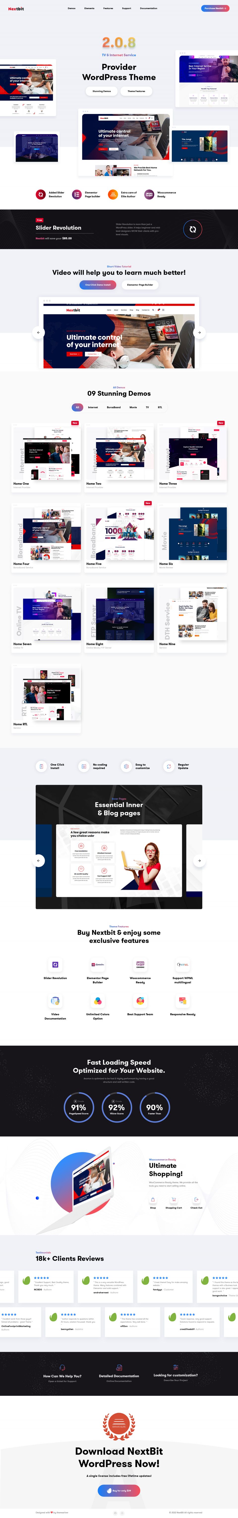 WordPress template ThemeForest Nextbit