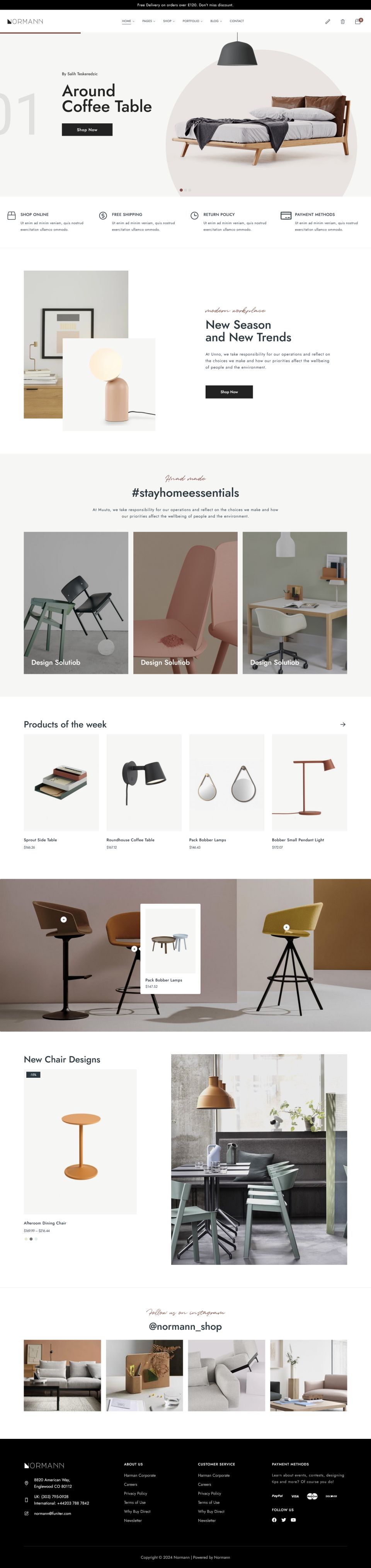 WordPress template ThemeForest Normann
