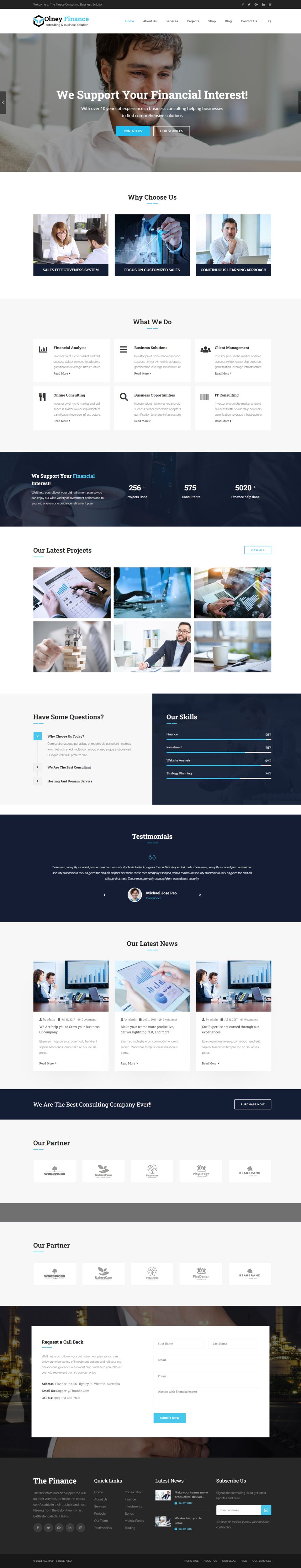 Template ThemeForest Olney Finance WordPress template ThemeForest Olney Finance