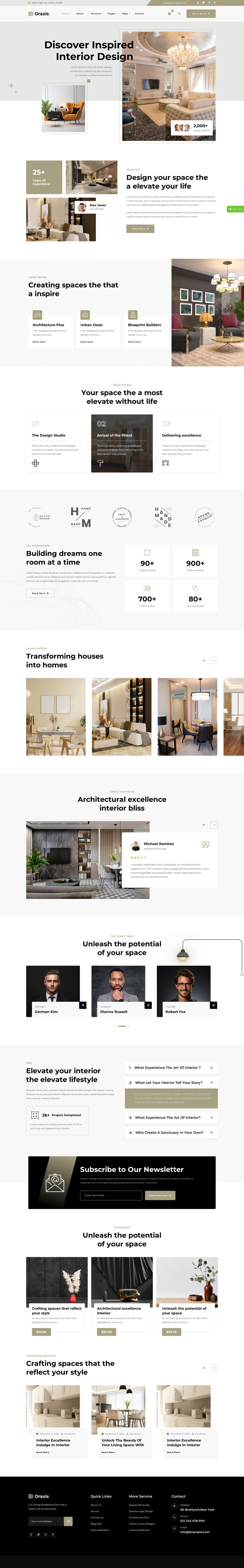 WordPress template ThemeForest Oraxis