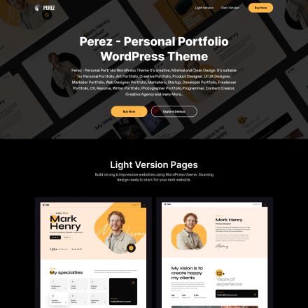 ThemeForest Perez