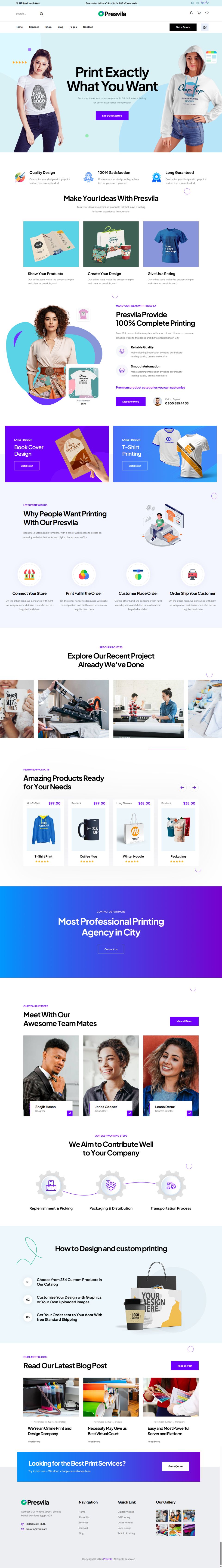 WordPress template ThemeForest Presvila