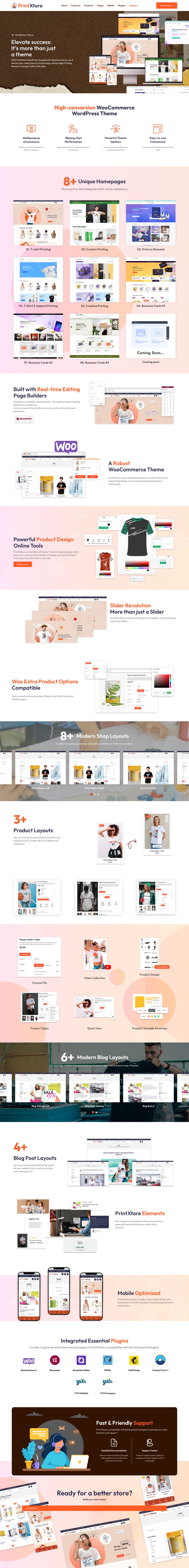 WordPress template ThemeForest PrintXtore