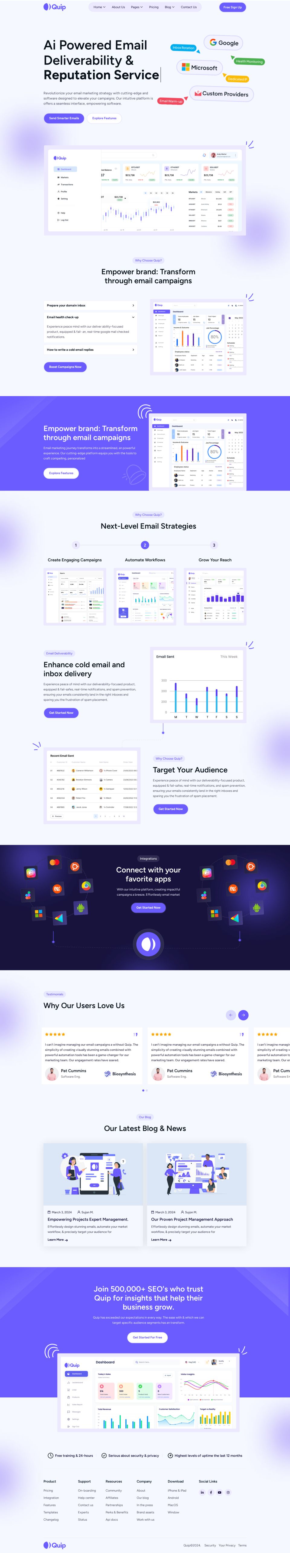 WordPress template ThemeForest Quip