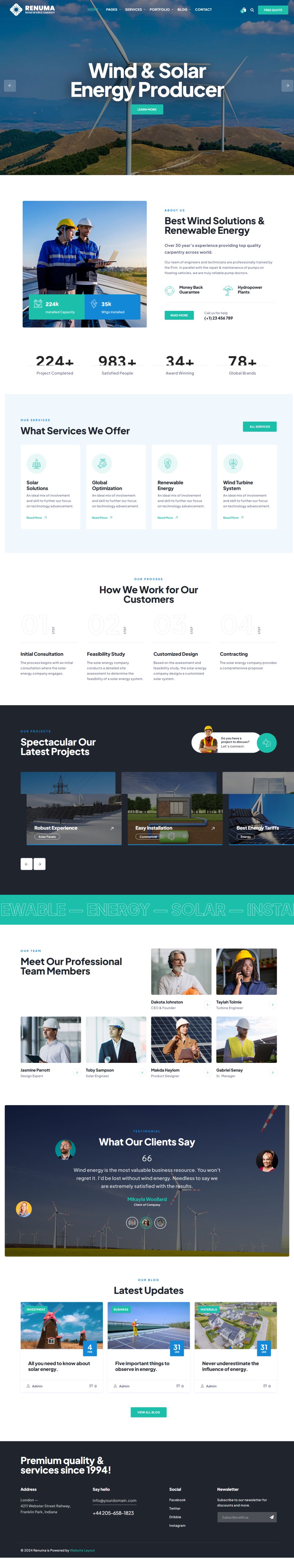 WordPress template ThemeForest Renuma