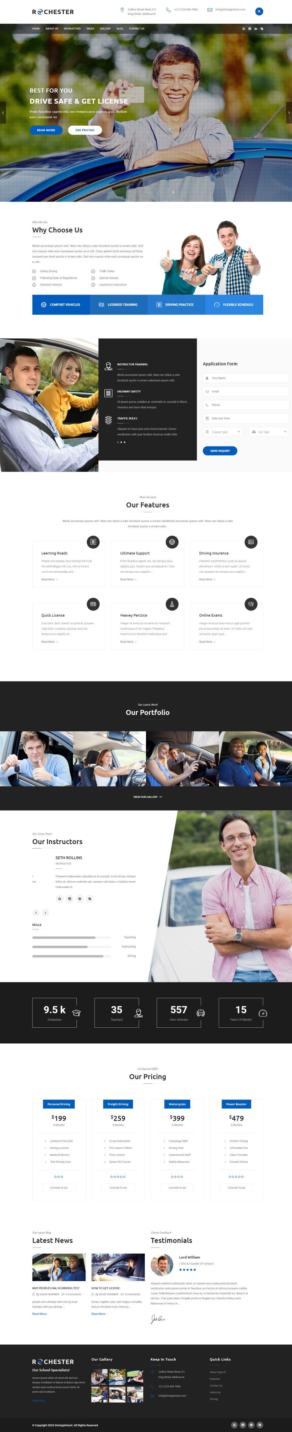 WordPress template ThemeForest Rochester