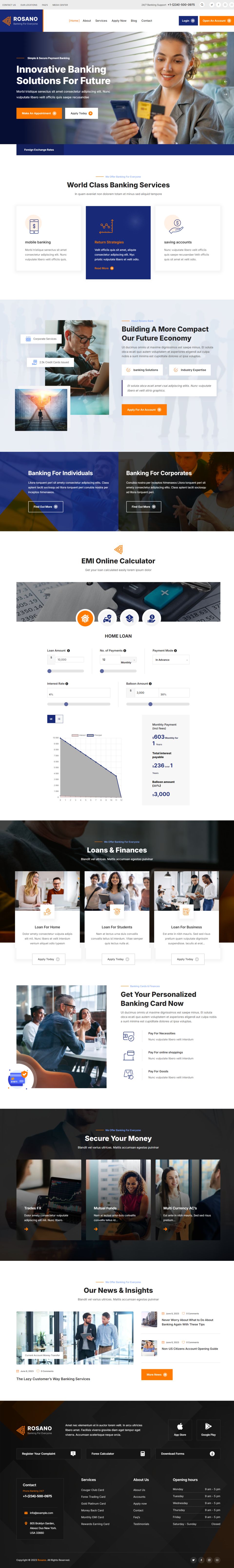 WordPress template ThemeForest Rosano