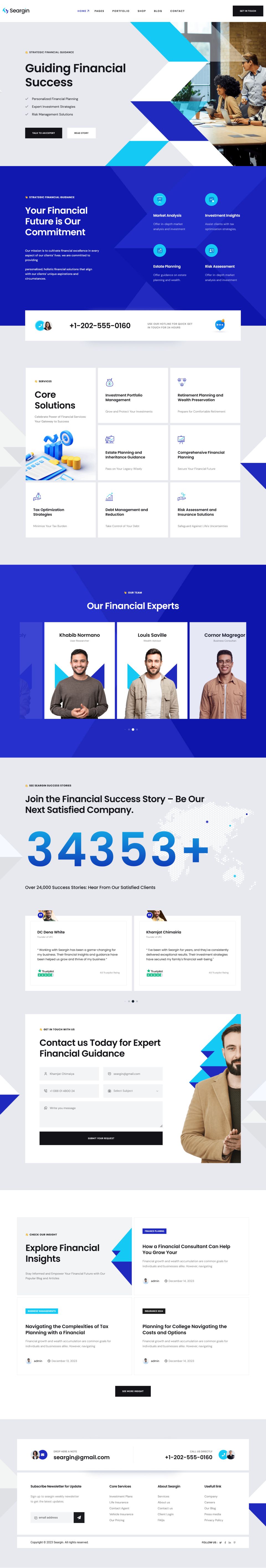 WordPress template ThemeForest Seargin