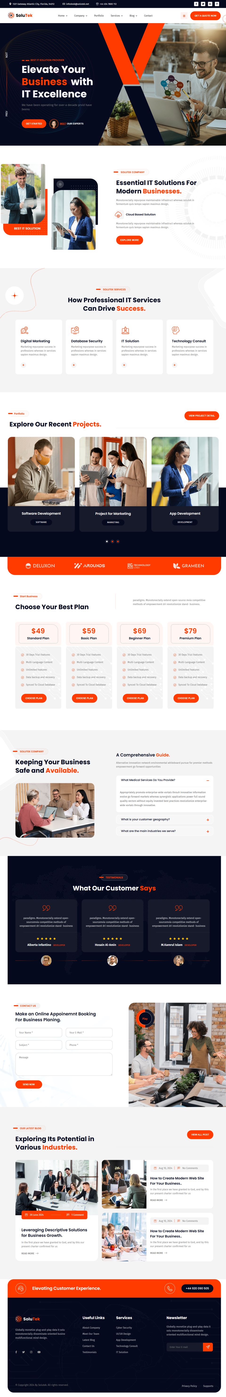 WordPress template ThemeForest Solutek