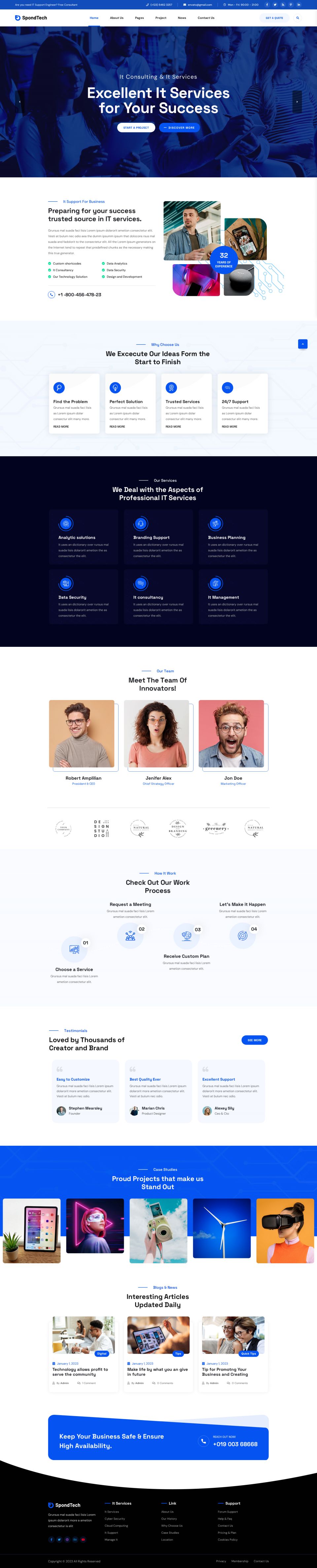 WordPress template ThemeForest SpondTech
