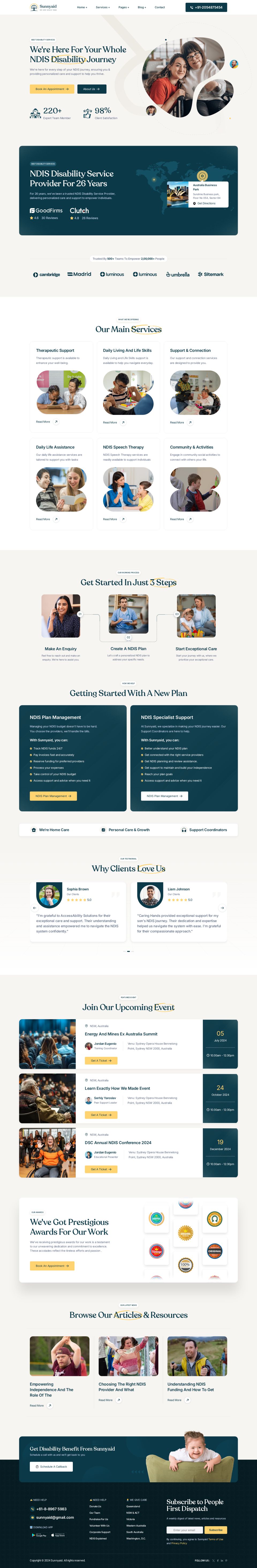 WordPress template ThemeForest Sunnyaid
