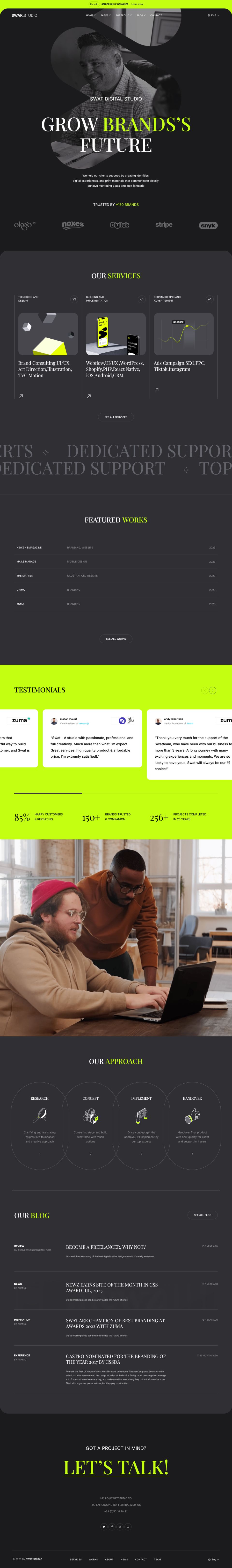 WordPress template ThemeForest Swak