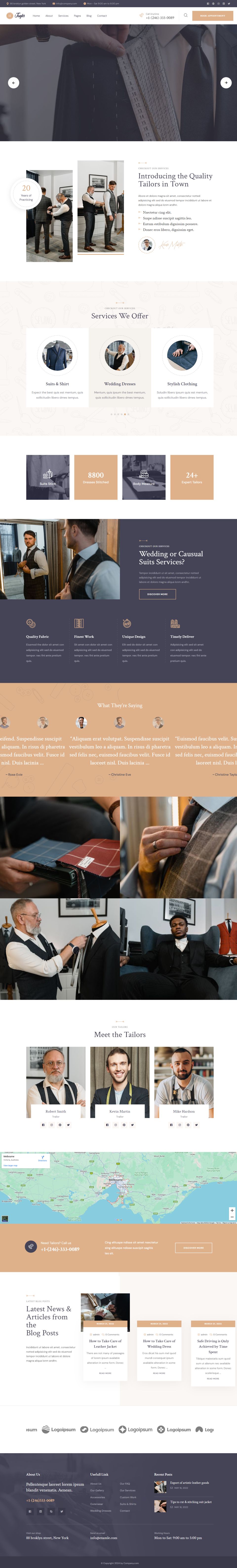 WordPress template ThemeForest Tayler
