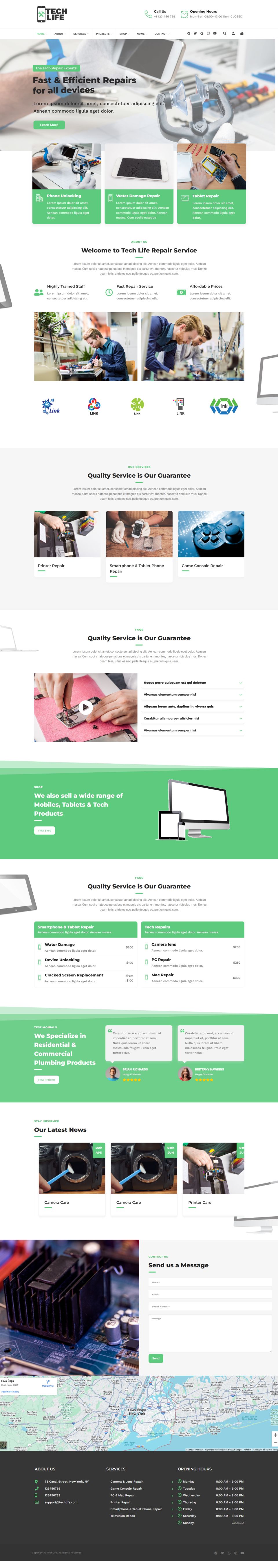 WordPress template ThemeForest TechLife