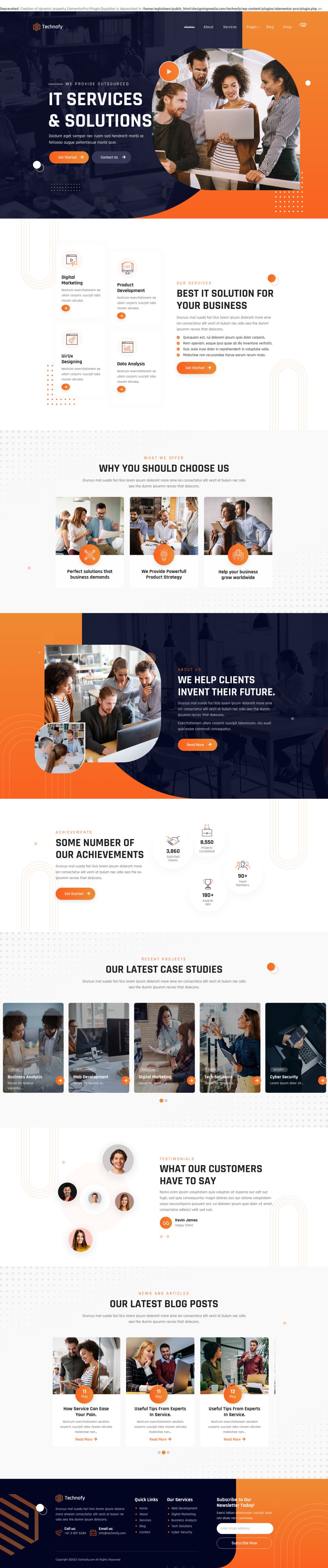 WordPress template ThemeForest Technofy