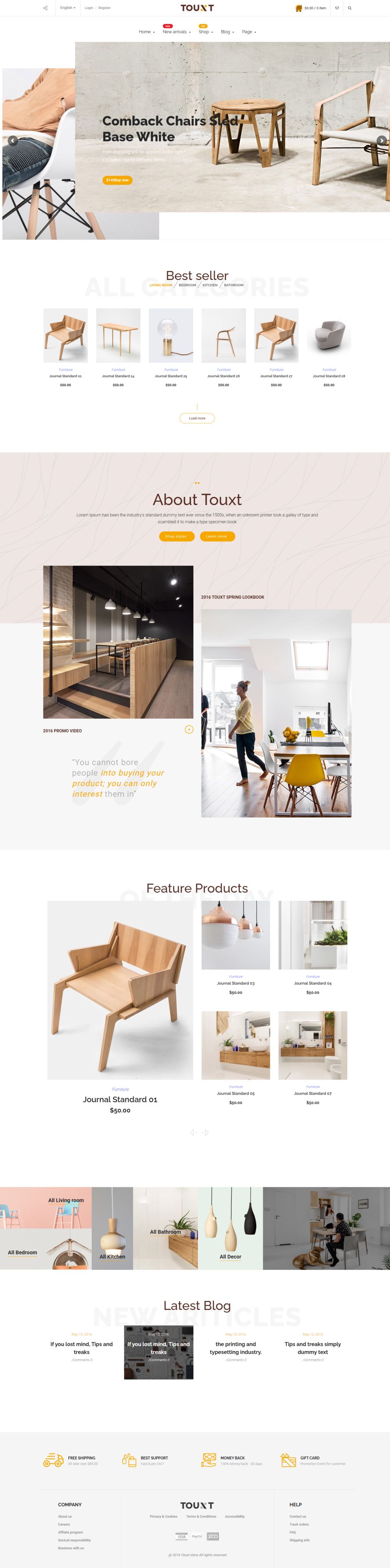 Template ThemeForest Touxt WordPress template ThemeForest Touxt