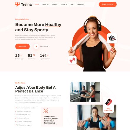 ThemeForest Treina