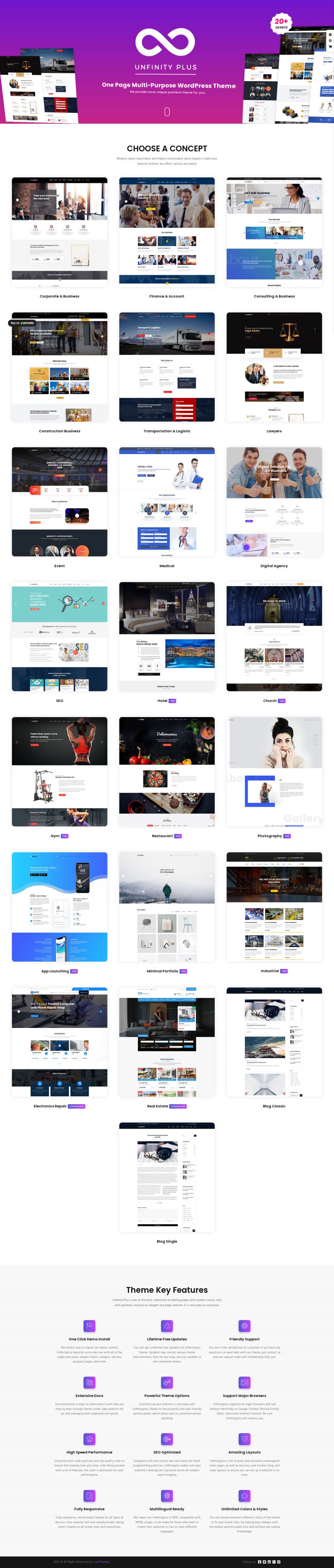 Template ThemeForest Unfinity WordPress template ThemeForest Unfinity
