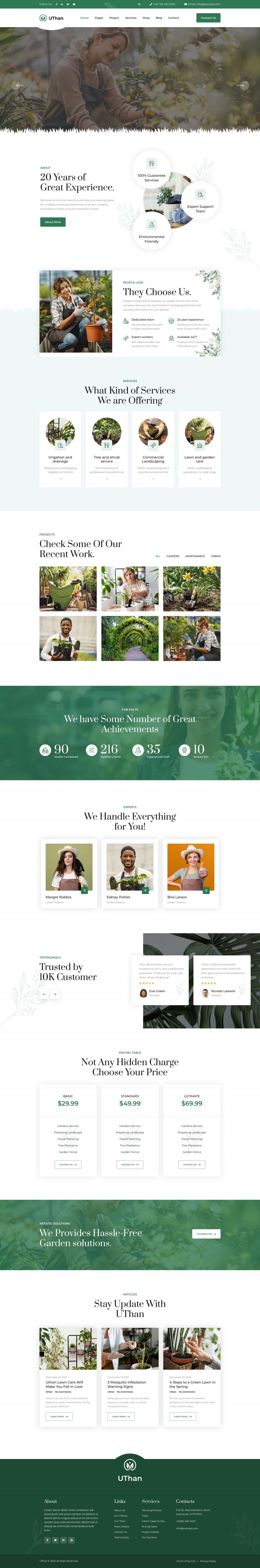 WordPress template ThemeForest Uthan