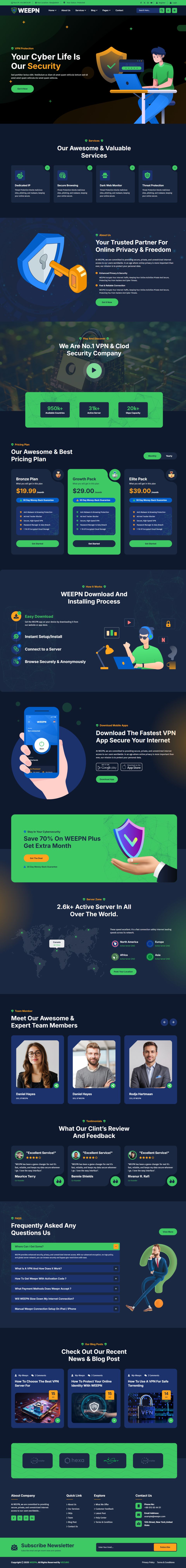 WordPress template ThemeForest Weepn