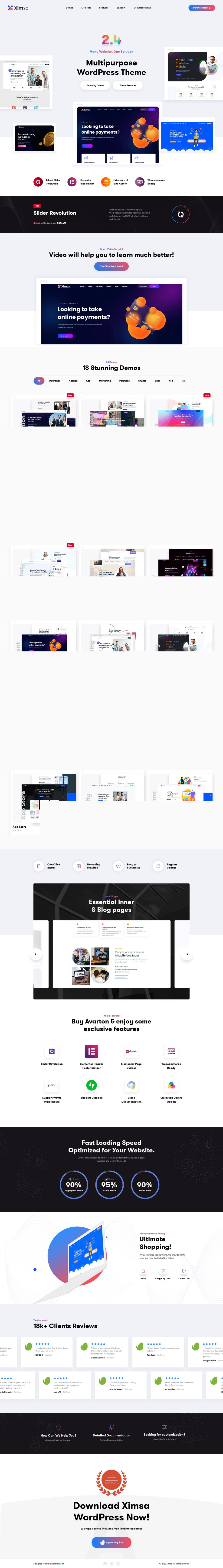 WordPress template ThemeForest Ximsa