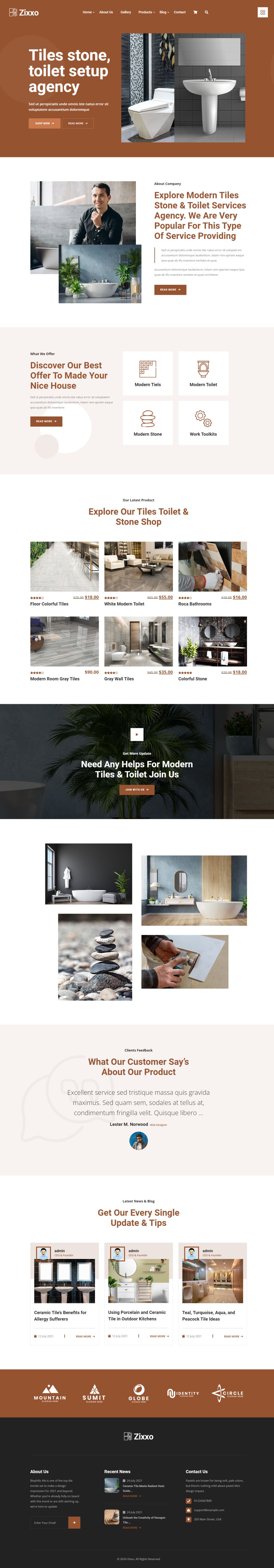 WordPress template ThemeForest Zixxo