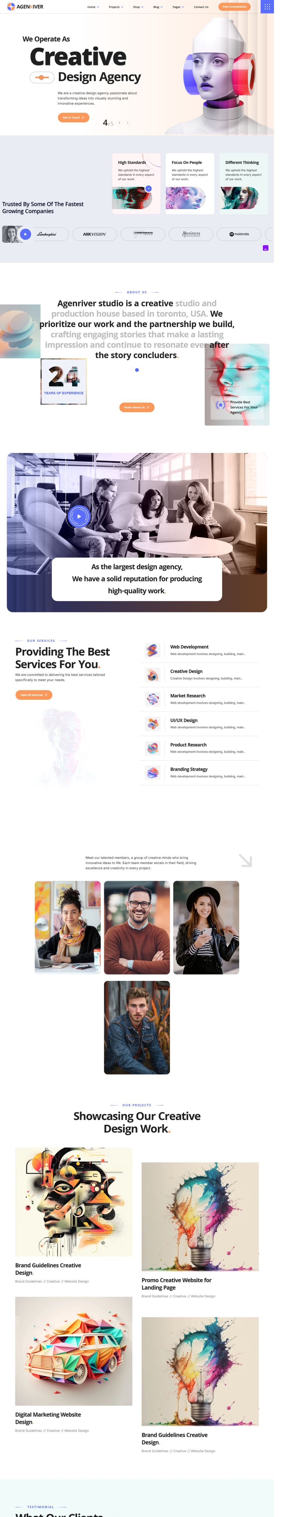 WordPress template ThemeForest AgenRiver