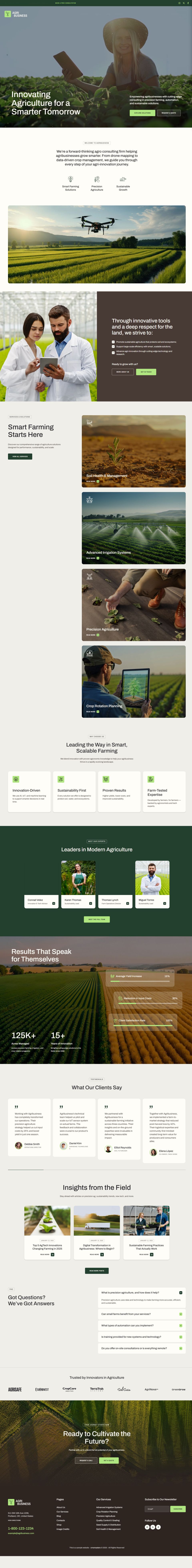 WordPress template ThemeForest Agribusiness