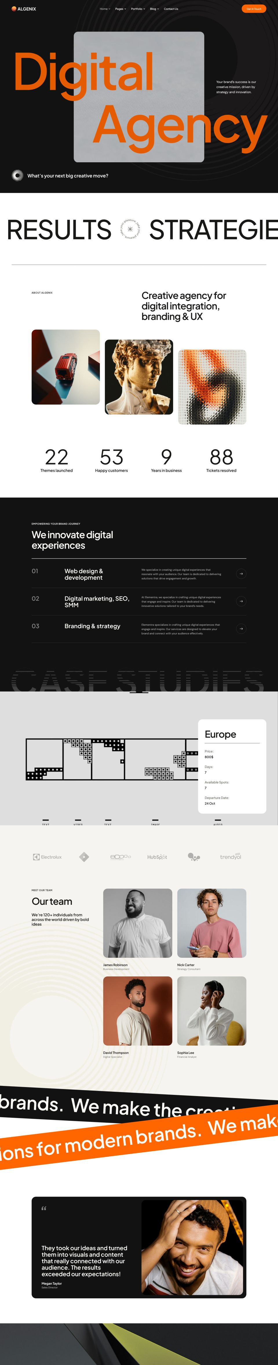 WordPress template ThemeForest Algenix