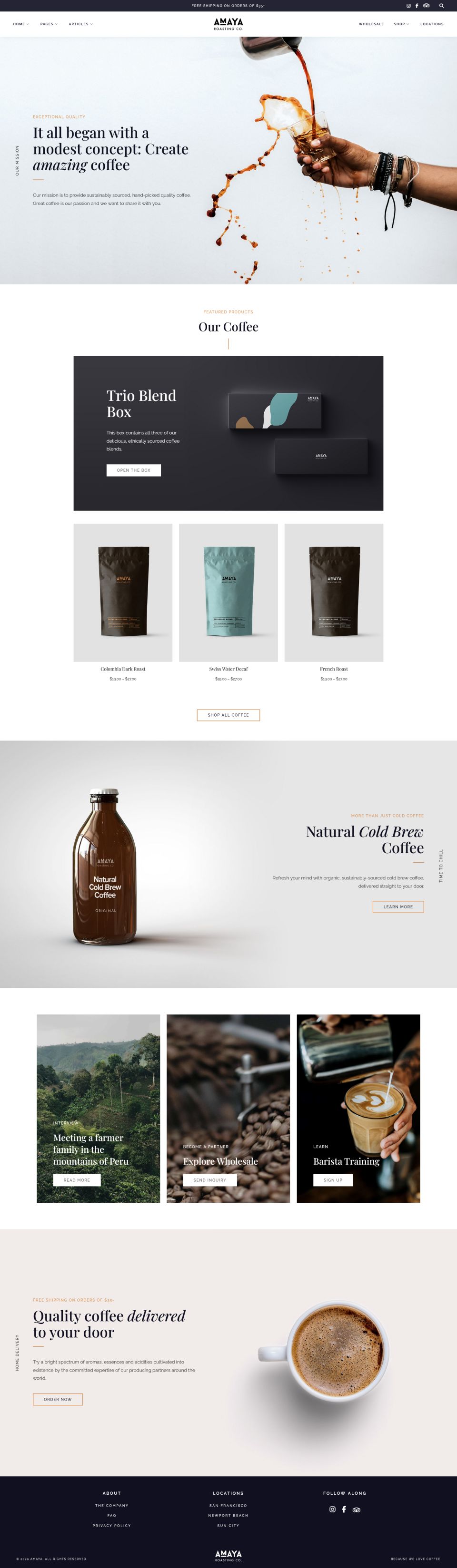 WordPress template ThemeForest Amaya