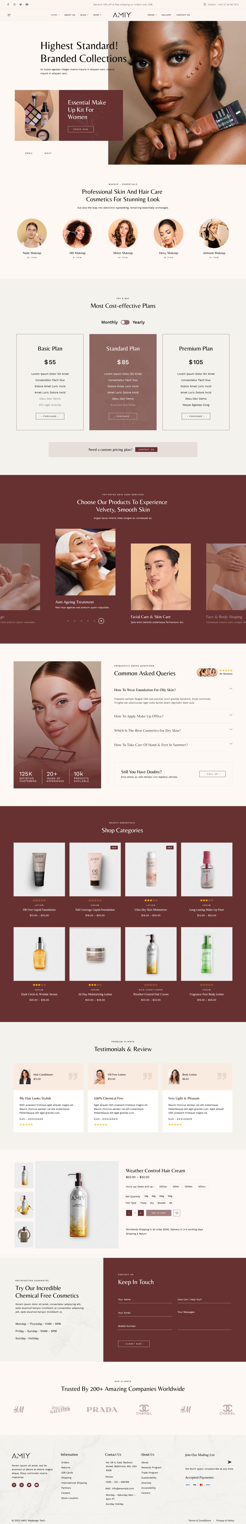 WordPress template ThemeForest Amiy