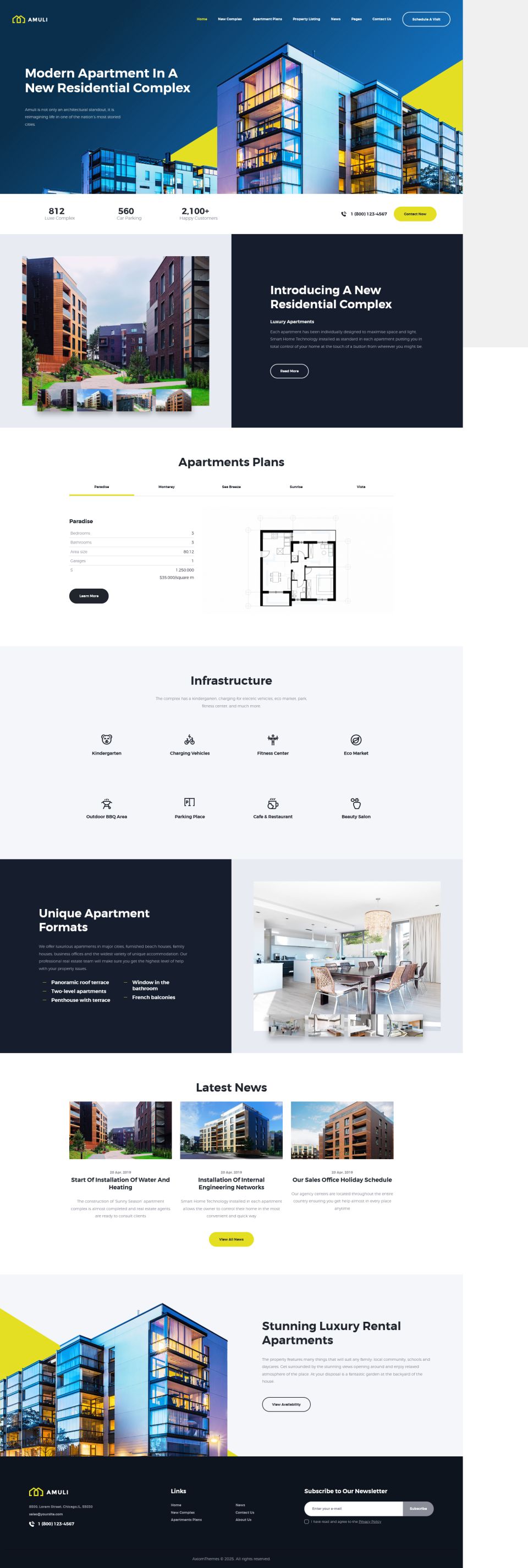 WordPress template ThemeForest Amuli