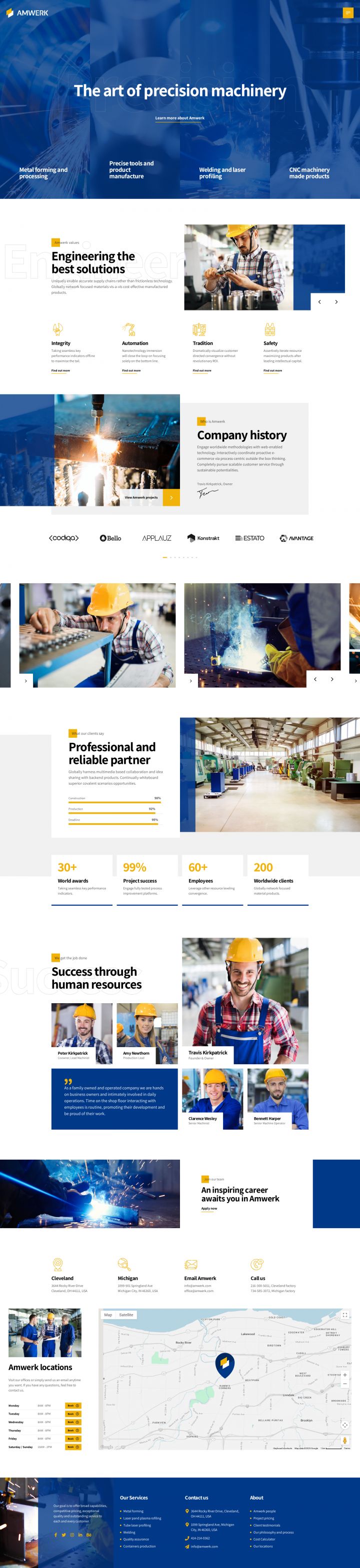 WordPress template ThemeForest Amwerk