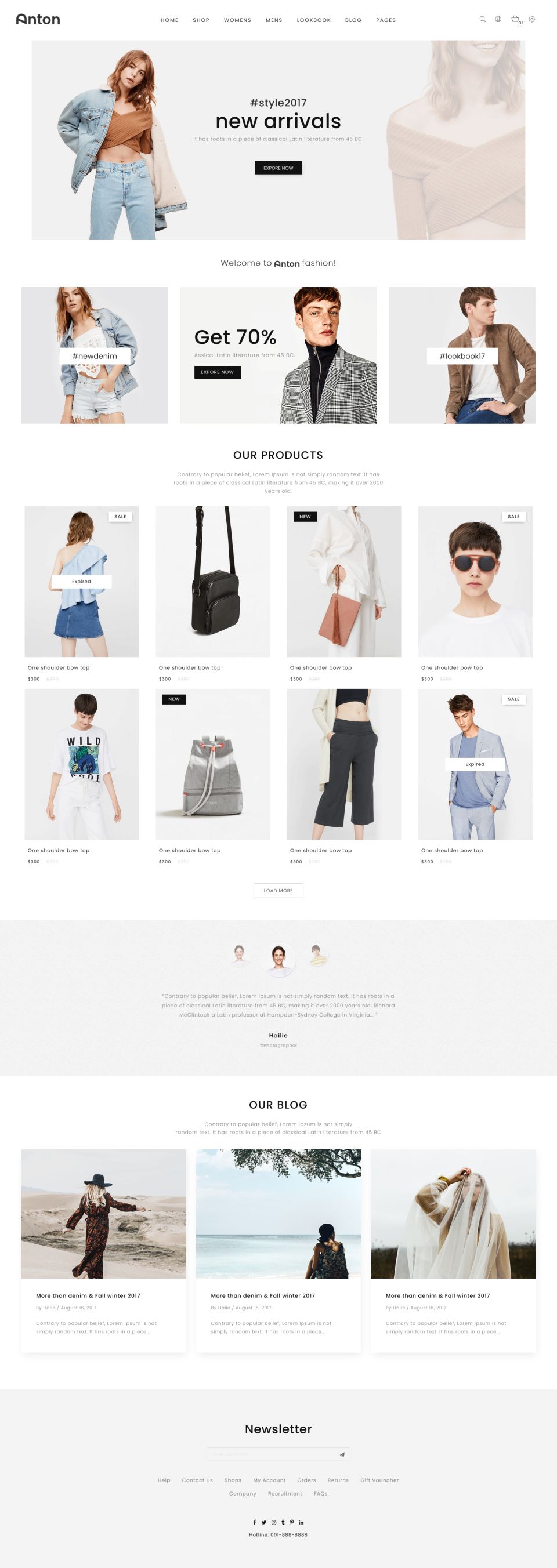 WordPress template ThemeForest Anton