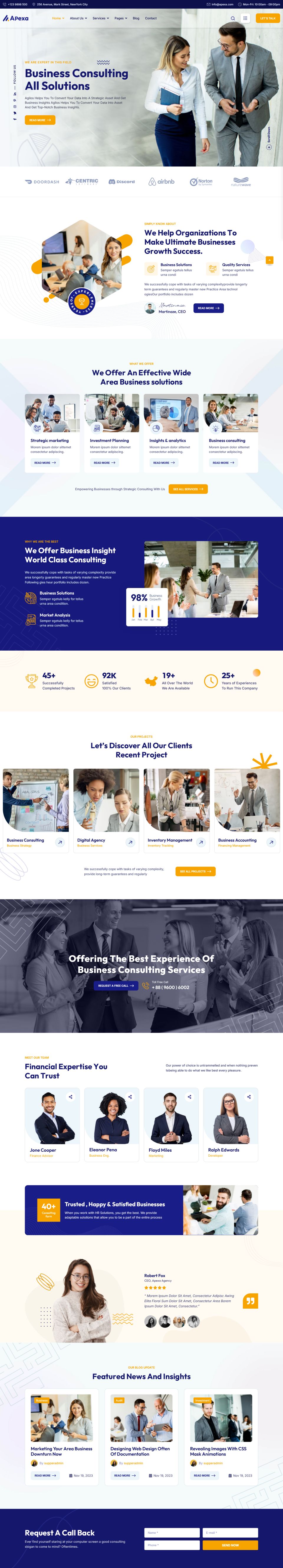 Template ThemeForest Apexa WordPress template ThemeForest Apexa