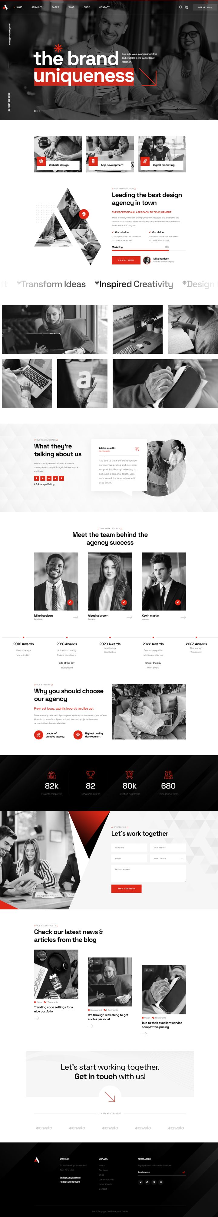 WordPress template ThemeForest Apsro