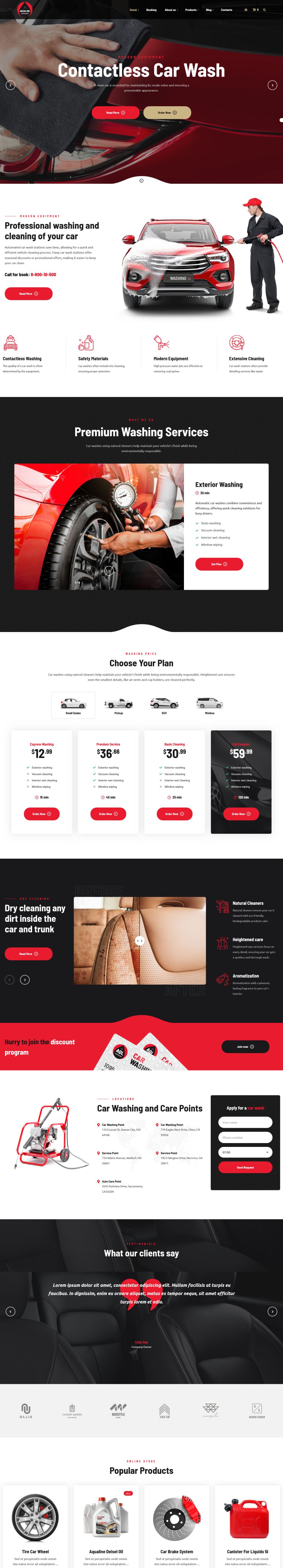 WordPress template ThemeForest Aqualine