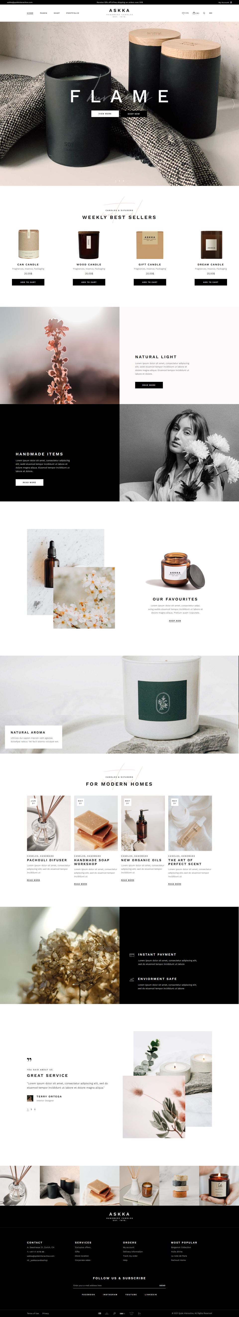 WordPress template ThemeForest Askka