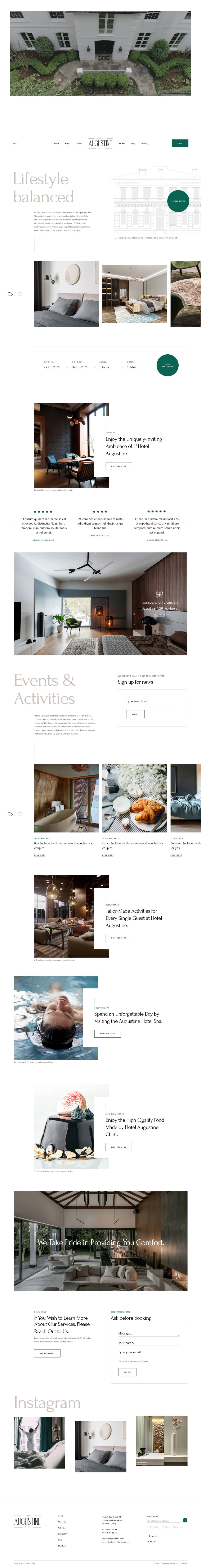WordPress template ThemeForest Augustine