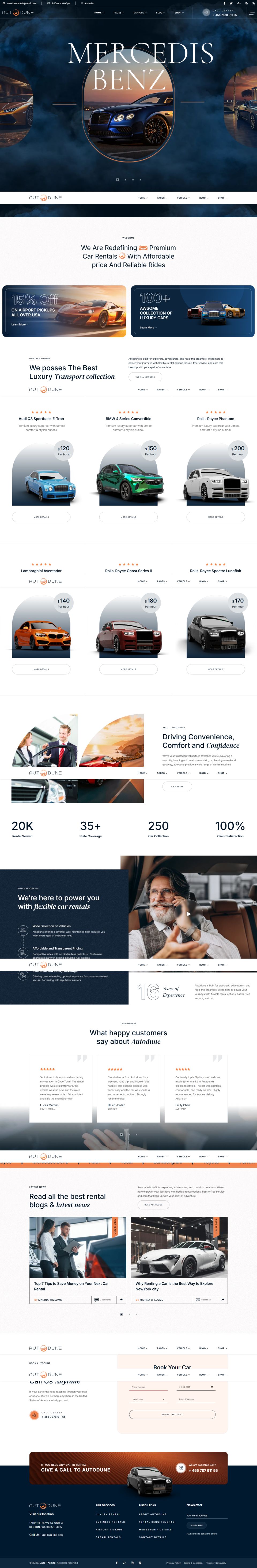 WordPress template ThemeForest Autodune