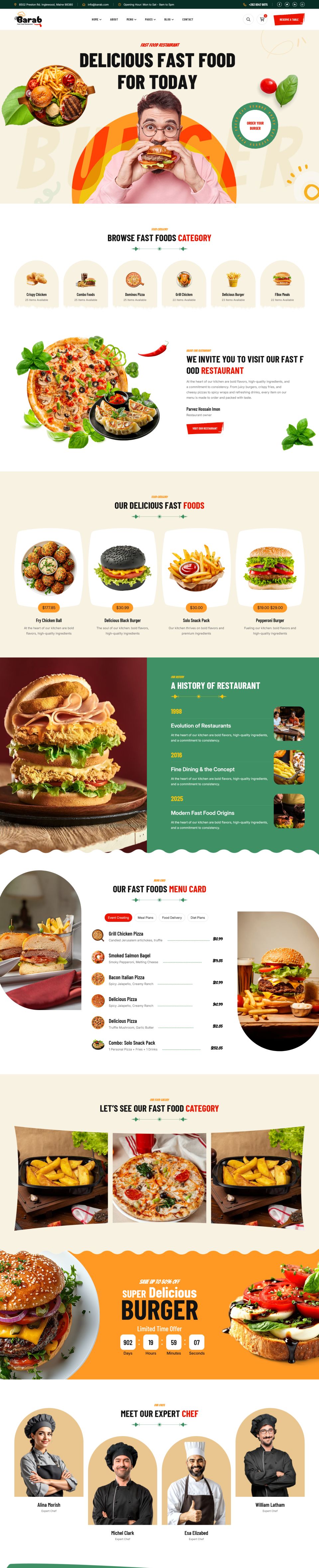 WordPress template ThemeForest Barab