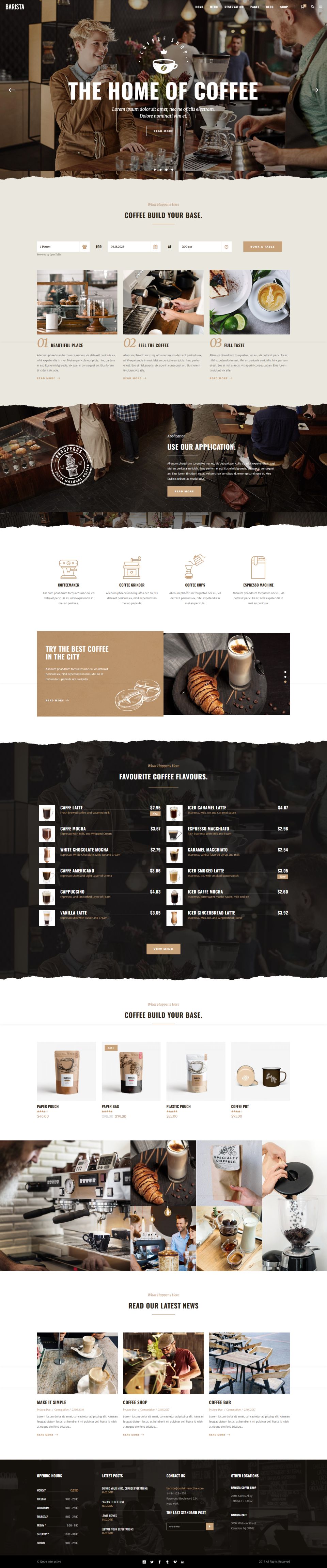 WordPress template ThemeForest Barista