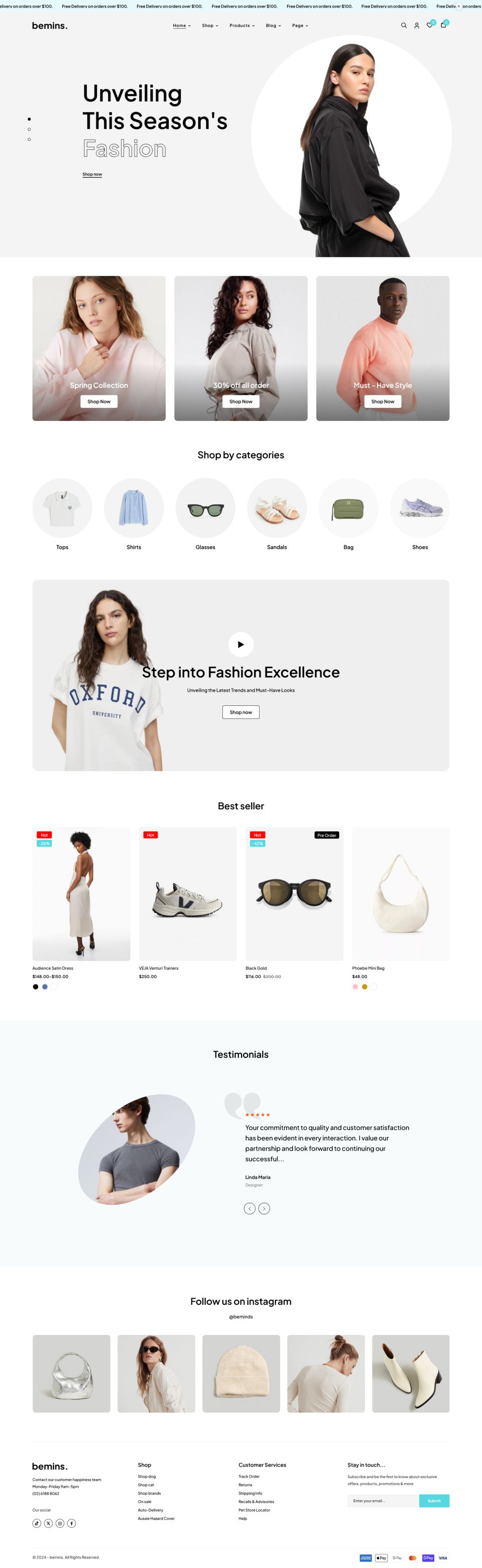 WordPress template ThemeForest Bemins