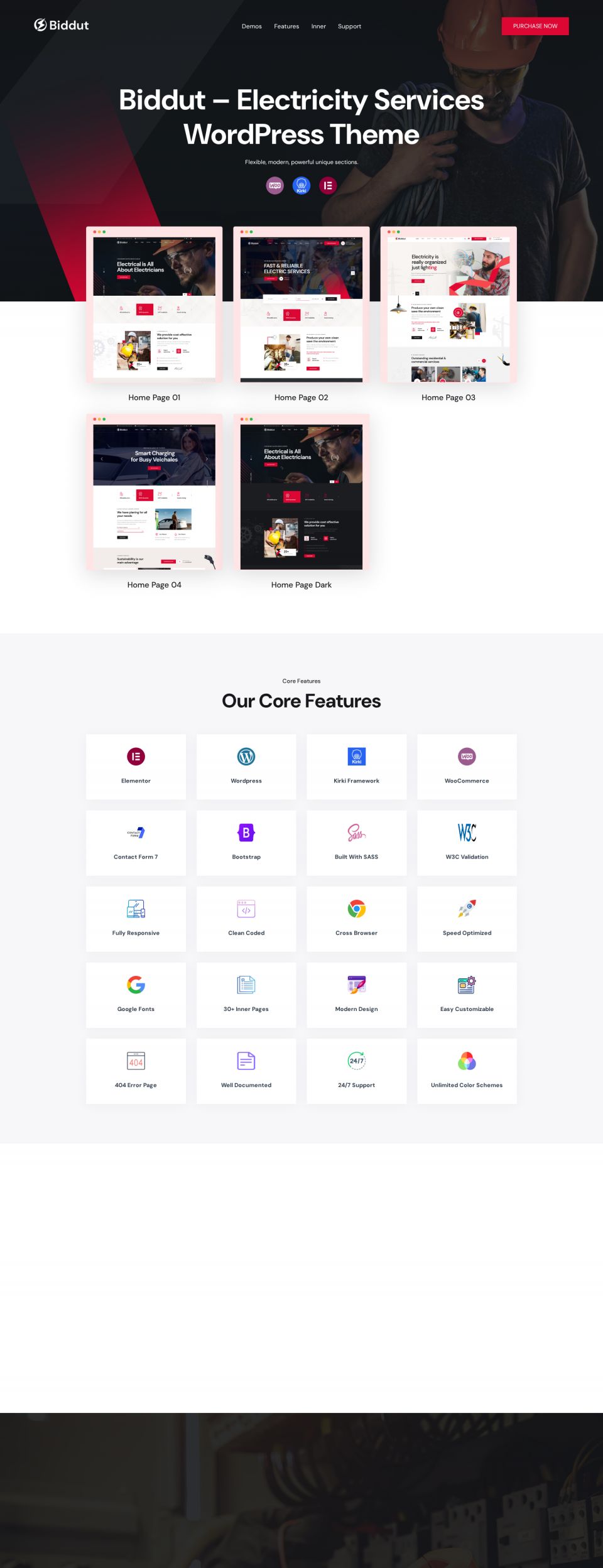 WordPress template ThemeForest Biddut