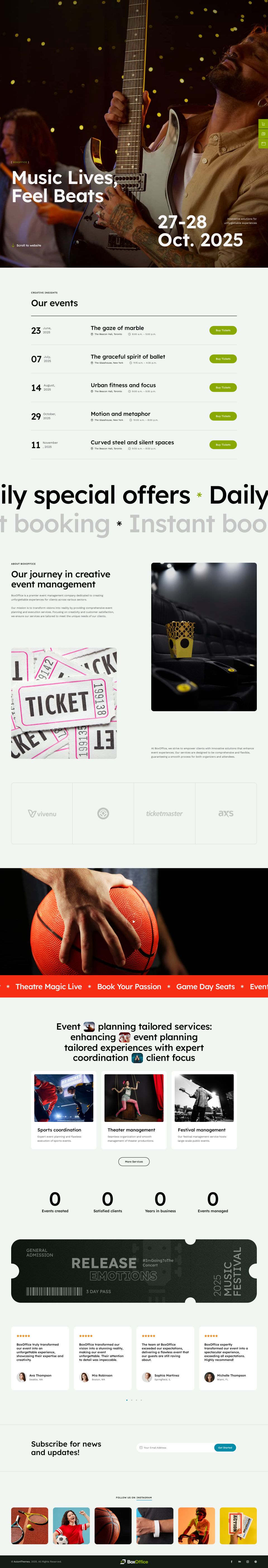 WordPress template ThemeForest BoxOffice